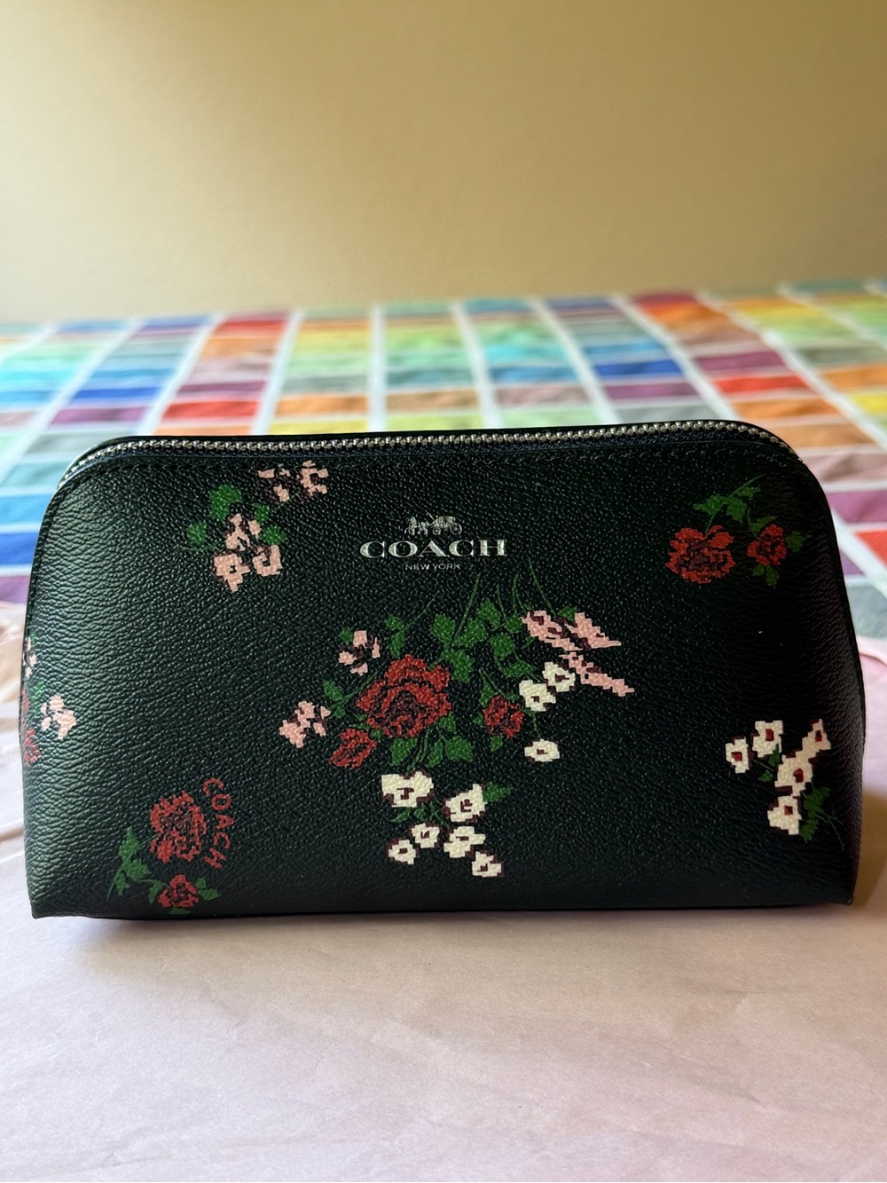 💐 COACH FLORAL POUCH 💐 NWT 💐